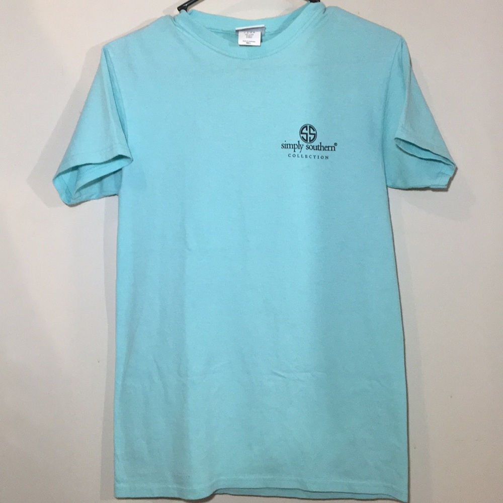 Simply southern teal Cotton shirt